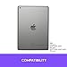 Logitech IPad (7th, 8th and 9th Generation) Keyboard Case Slim Folio with Integrated Wireless Keyboard (Graphite)