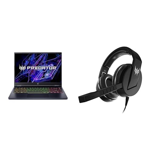 Image of Acer Predator Helios Neo 14 Gaming Laptop | 14.5 inch WQXGA+ | AI-Powered | Ultra 9 185H | RTX 4070 | 16GB LPDDR5X | 1TB SSD | PHN14-51-90NF Predator Galea 311 Gaming Headset, 50mm Drivers