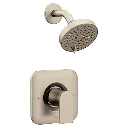 Super Brands Moen T2472EPBN Genta LX Posi-Temp Pressure Balancing Eco-Performance Modern Shower Only Trim Valve Required, Brushed Nickel