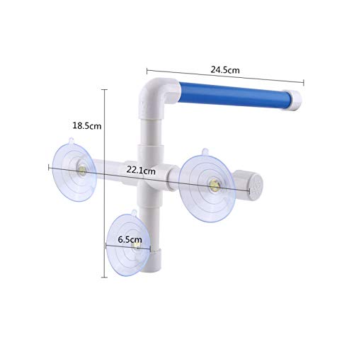Douche Baars Vogel Douche Baars Vogel Zitstokken Papegaaien Budgie Opvouwbare Zuignap Venster Douche Bad Muur Poot… - Afbeelding 7