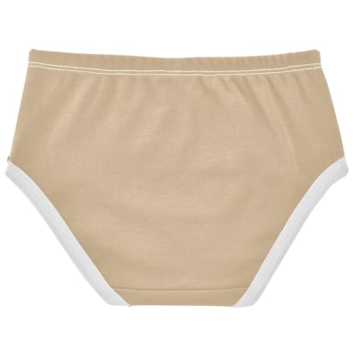 Joisal Cotton Toddler Underwear Floral Tan Khaki Cute Panties Girl Aesthetic Briefs Kids Undies 2t2