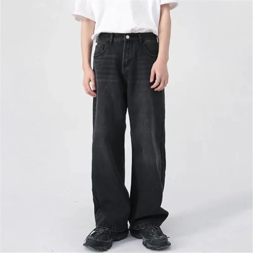 Men's Jeans Straight Wide Leg Pants Vintage Trousers2