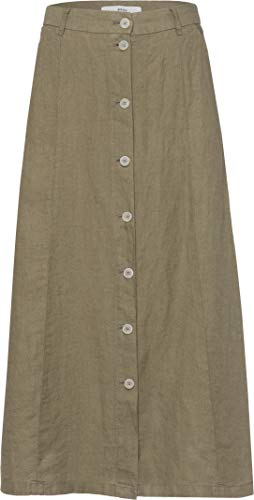 Preisvergleich Produktbild BRAX Damen Style Kelly Sportiver Leinenrock Rock, Khaki, 38