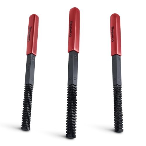 Reywoo 3-Piece Thread Restorer File Set Thread Restoring Chaser Files Thread Repair File Set in Metric SAE UNF UNC Sizes