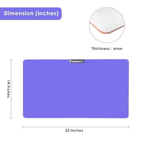 Image of Lap Board for Study | Home | Dining | Office | Laptop | Computer Desk | Reading & Writing | Multi-Purpose | Made in India | (Purple, LB-14X23-PURPLE)
