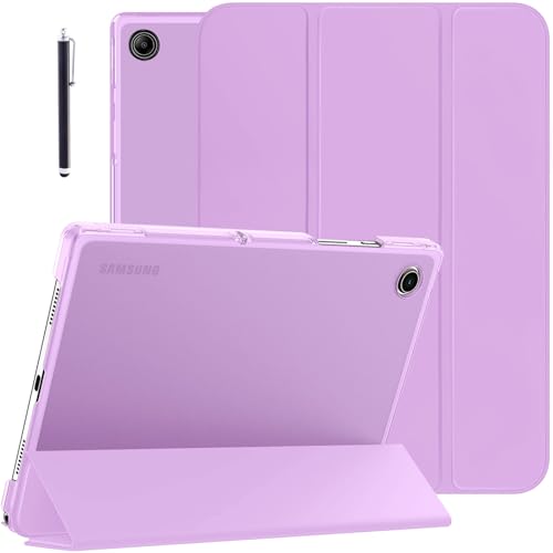 Robustrion Cover for Samsung Tab A9 Plus Cover Case 11 inch, Flip Cover Case for Samsung Galaxy Tab A9 Plus Cover/Tab A9+ Tablet Cover with Translucent Back [Auto Sleep/Wake Support] – Purple