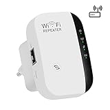 Amplificador Wifi Repetidor Extensor d'abast sense fil 300Mbps Wifi Signal Booster Xarxa 2.4G amb antenes integrades de port LAN Admet la manera de punt d'accés Repetidor amb WPS 802.11n/b/g