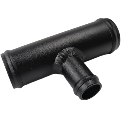 Raccord en T universel en aluminium for liquide de refroidissement, adaptateur de durite de radiateur 3 voies - 32 mm x 32 mm x 19 mm