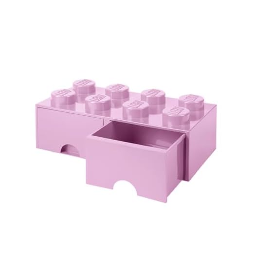 Room Copenhagen 4006 Schublade Brick Drawer 8", Plastik, Rosa, 25 x 50 x 18 cm