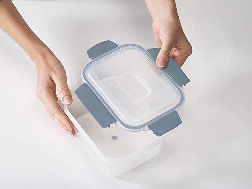 Image of Joseph Joseph Nest Lock Plastic BPA Free Food Storage Container Set with Lockable Airtight Leakproof Lids, 10-Piece, Sky