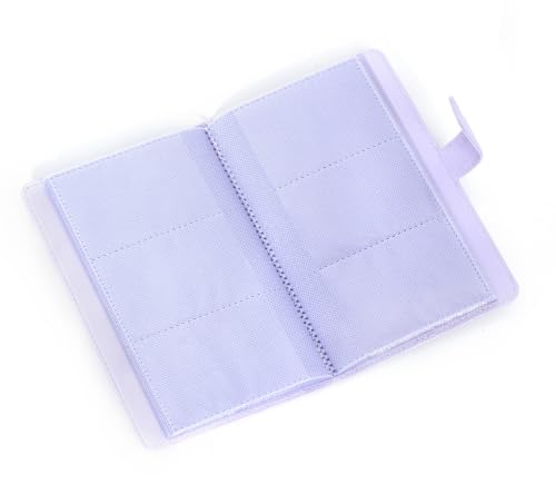 Image of Mini Photo Album 108 Pockets for 3x2 inch Instax Mini Films - Fits Instax Mini 13, 12, Evo, 7s, 8, 25, 50s, 90, Polaroid PIC-300P, Z2300, Instax SP-1 - Portable Film Storage Book (Taro Purple)
