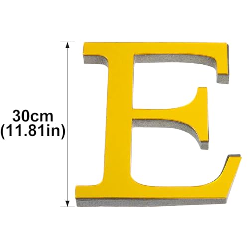 Letra Decorativa Oro Espejo 3D 30 cm Adhesiva Acrílico miniatura 2