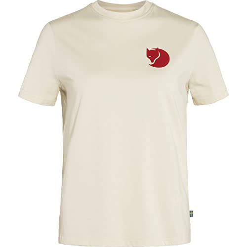 Fjällräven Damen Fox Boxy Logo T-Shirt, Chalk White, M