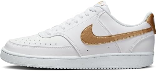 Nike W Court Vision Lo Nn Women's Sports Shoes, White/Metallic Gold-White,  EU 43 : Amazon.com.be: Fashion