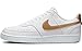 Produktbild NIKE Damen Court Vision Low Next Nature Sneaker, Weiß/Metallic Gold-White, 39 EU
