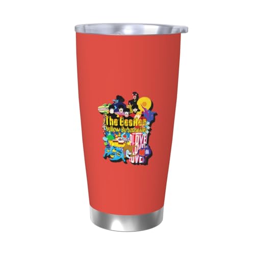 ビートルズ 水筒 真空断熱ケータイマグ 600ml ステンレスボトル 車用 直飲み 保温 保冷 フタ付きコーヒーカップ アウトドア 車のネイブに最適 スポーツタイプ ステンレスクールボトル 軽量 隔? 水筒 男の子 女の子