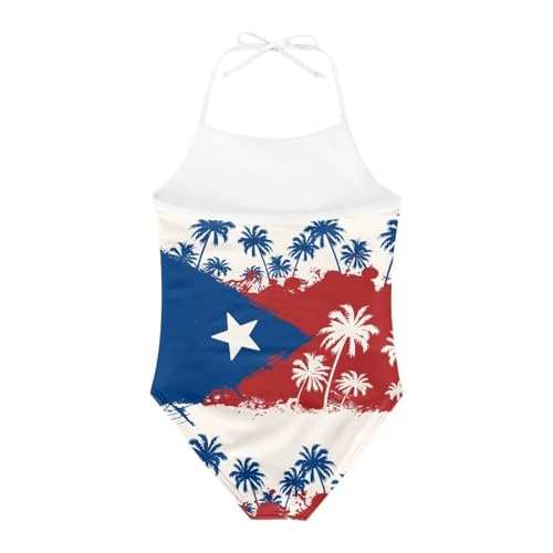 Image of ELEQIN Cartoon Animal Cute Girls One Piece Swimsuit Adjustable Swimwear for 3Y-10Y