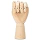 Hölzernes Handmodell, Figur Skizzieren Kunst Gelenkpuppe Flexible Künstler Holzdekoration Massiv