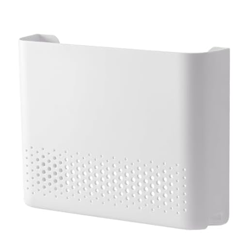 Ssguopte WiFi Router Storage Box 10x7x2 Inch Router Hider Wall Mounted WiFi Box Hider ABS Easy Installation WiFi Storage Box for Living Room Decoration