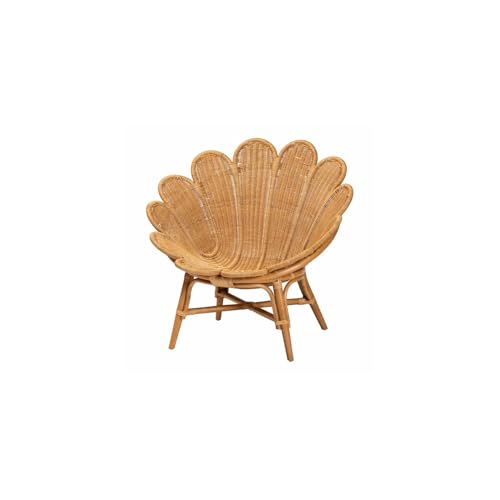 Sillón natural ratán plegable color madera miel miniatura 1