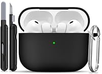 TNSNK Hülle für AirPods Pro 3. Generation (2025) with Cleaner Kit & Keychain, Silikon Shockproof Protection Case for Apple Airpods Pro 3rd - Support Wireless Charging
