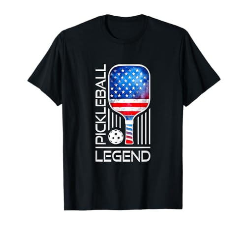 Raffreddare Pickleball Legend American Flag Player Graphic Maglietta