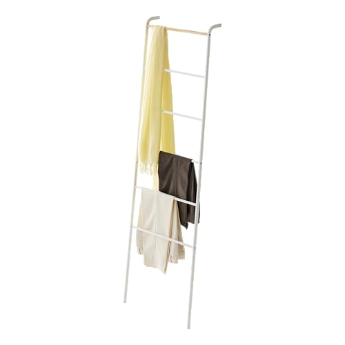 Yamazaki Home Tower Leaning Ladder Hanger - Bathroom Storage Rack Holder Stand, 63' - Steel