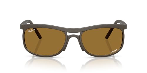 Ray-Ban RB4452CH Sunglasses, Sand Brown/Brown Chromance, 59 mm - image 1