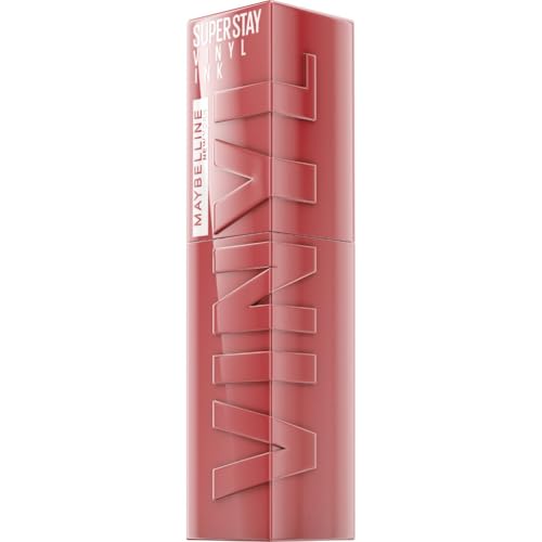 Maybelline New York Superstay Vinyl Ink, Pintalabios Efecto Vinilo, Vinilo Fijo, Larga Duración, Tono 10 Lippy