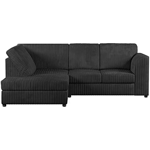 Furnishings For Less Luxor Black Corner Sofa Cover