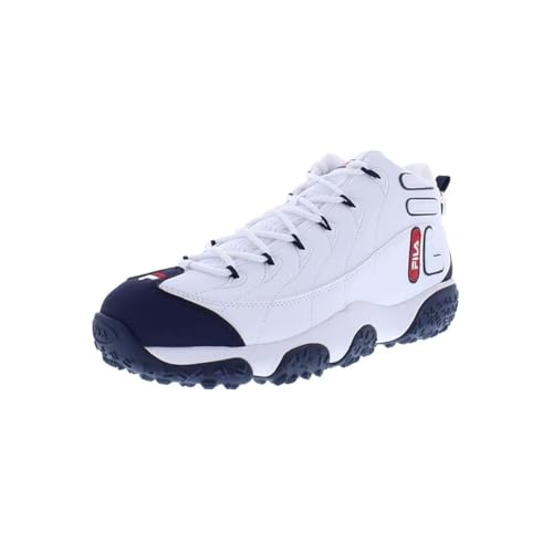 Fila Mens Snake Dancer, Color: Wht/Fnvy/Fred, Size: 7.5 (1BM00854-125-7.5)