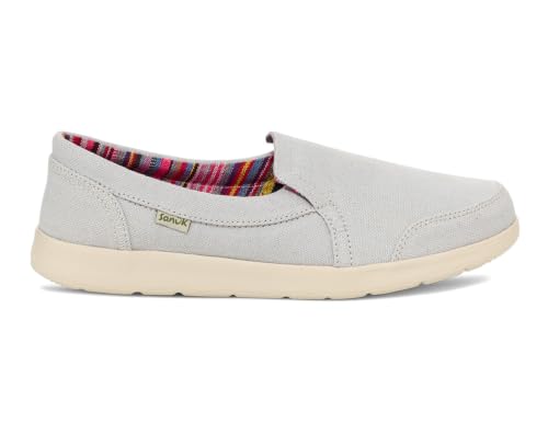 Image of Sanuk Womens Sidewalk Surfer Lite Slip Ons | Womens Shoes | Slip On Shoes for Women | Comfort Foam Footbed