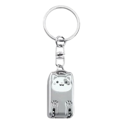 Nail Cutter | 携帯用 猫 キーホルダー ネイルクリッパー | 滑り止め ペディキュア ツール ファイル 女性 男性 子供 つめ 日常 旅行 車 バッグ 外出先 オフィス