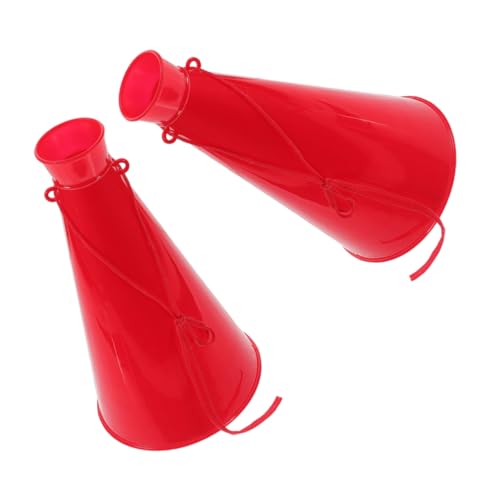Garneck 2pcs Party Horns for Cheer Megaphones Decorative Megaphones for Cheer Parties Portable Plastic Toys for Kids