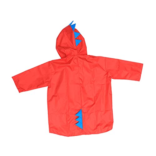 Lightweight Boys and Girls Raincoat with Dinosaur Hood Rain Poncho for Girls Boys Xxl
