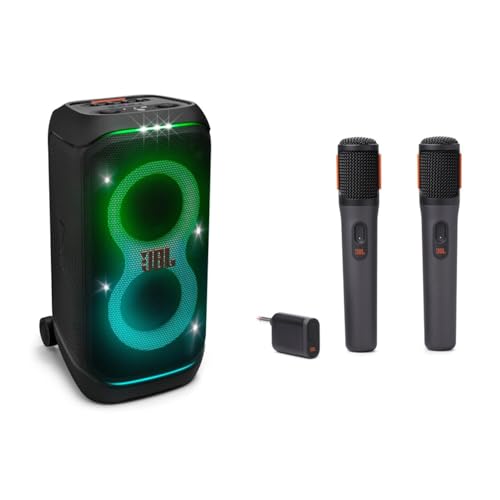 yZbgzJBL PartyBox Stage 320 BluetoothXs[J[ CX 240Wo/IPX4/}CN/M^[͓/LX^[t ubN JBLPBSTAGE320JN + JBL PartyBox Wireless 