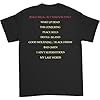 Megadeth T Shirt Peace Sells Track List Band Logo Official Mens Black XL #1