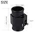 Water Temp Joint Pipe Aluminum, Car Water Temp Temperature Joint Pipe Hose Sensor Gauge Adapter (38MM)
