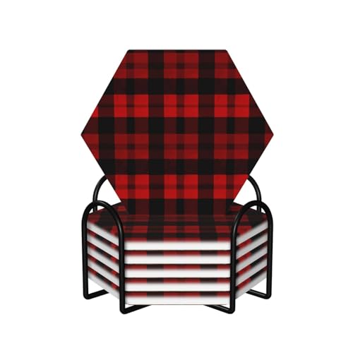 Dessous de verre en céramique avec support cadeau idéal pour décoration de table basse - 2