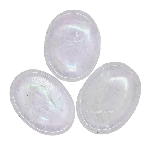 Image of Certified Angel Aura Quartz Crystal Thumb Worry Pebbles Stones for Anxiety