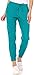 MediChic Womens Scrub Joggers 4-Way Stretch Anti-Wrinkle Moisture-Wicking Elastic Waistband Four Pocket Jogger Pants, Teal, XL