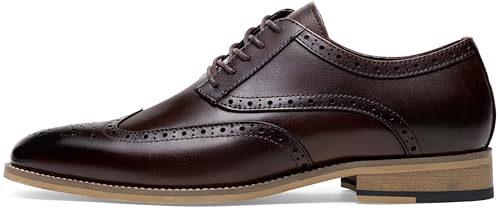 Image of Jousen Mens Dress Shoes Leather Oxford Classic Shoes Formal Business Dress Shoes for Men