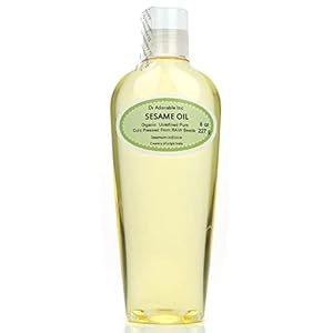 Dr Adorable – 8 oz – Sesame Seed Oil From RAW Seed – Unrefined 100% Pure Natural Organic Cold Pressed