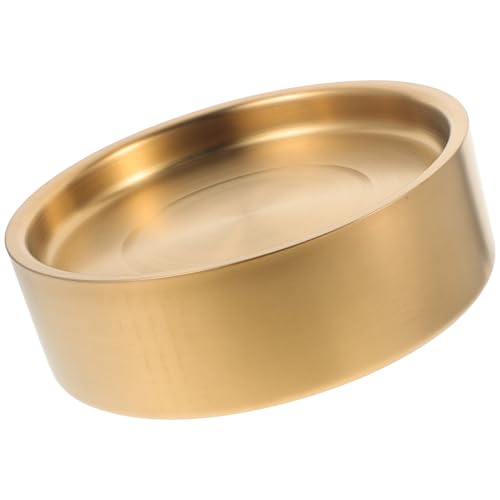 Plato para Sushi de Acero Inoxidable 22 cm Estilo Japonés Dorado miniatura 1