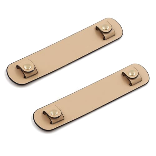 Image of Anti-Skid Bag Shoulder Strap Pad 2 Pcs Leather Shoulder Strap Handle Wrap Cover Comfortable for Tote Crossbody
