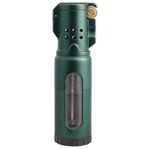 Encendedor Windproof 3 Llamas con Rueda Verde