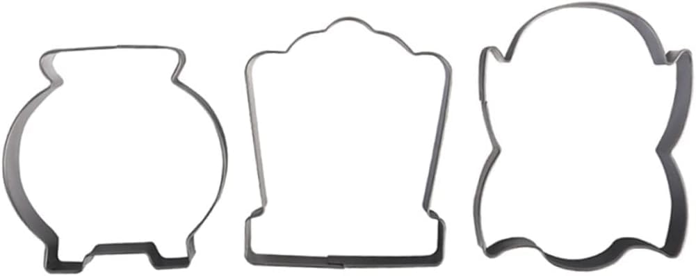Ensemble d'emporte-pièces, moule de gaufrage de biscuits, emporte-pièces d'Halloween 18 pièces emporte-pièces en forme de beignet circulaire emporte-pièces en métal for biscuits d'Halloween en forme d