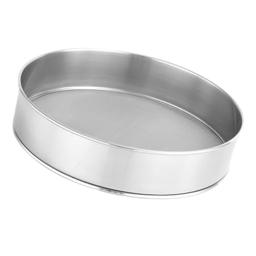 WEKADRIN Inoxidable Malla Fina para Repostería Colador Manual Redondo para Tamizar Azúcar y Filtro para Pastelería y Panadería