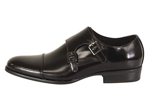 STACY ADAMS Men's Gordon Cap Toe Double Monk Strap Loafer3