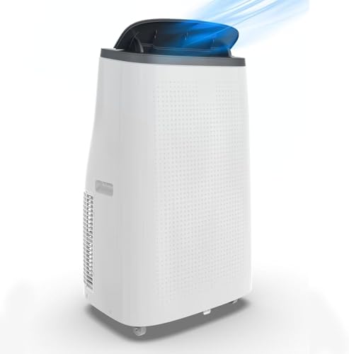 Image of 14000 BTU Portable Air Conditioners, 3-In-1 Unit Offers Fast Cooling, Dehumidification, Three-Speed Fan for Rooms Up to 750 Sq. Ft, with a 24-Hour Timer, Remote Control, and Operates Quietly